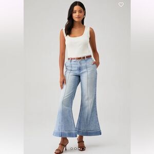 NWT RBL Puppet Women's The Avery Wide Leg Trouser Size 29